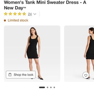 a new day Black Ribbed Knit Top